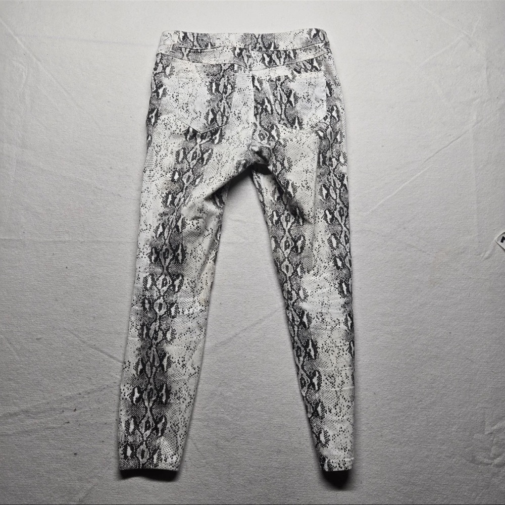 d. jeans Black and Gray Snakeskin Trousers